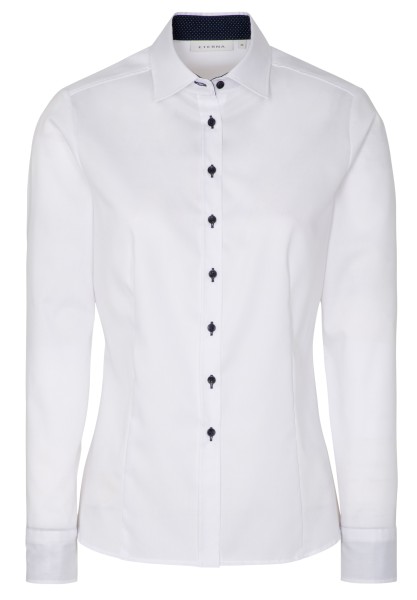 Eterna Bluse Pinpoint - Tailliert - Ohne Brusttasche